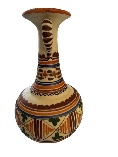 Vintage spanish pottery vase - vintage,