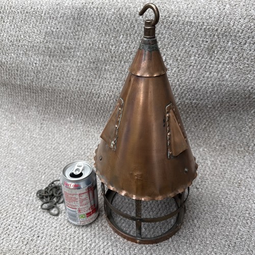 Antique copper lantern - antique,
