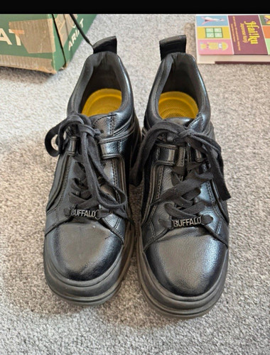 Buffalo black lace - lace-up, safety