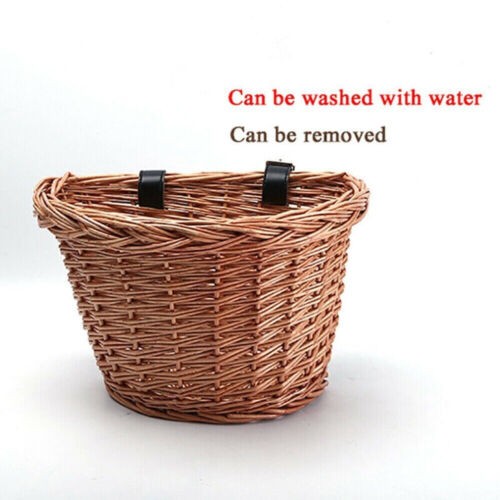 Wicker bike bicycle basket - wicker,