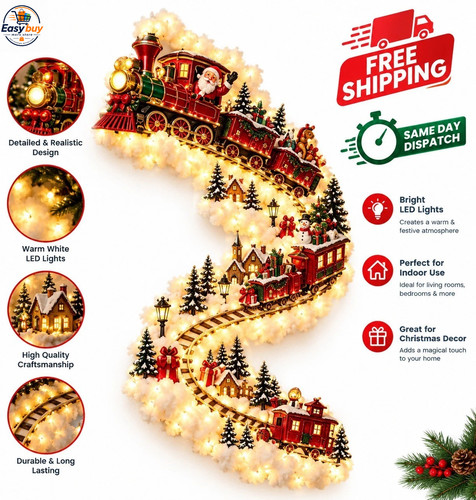 Led christmas magic trail wall - led,