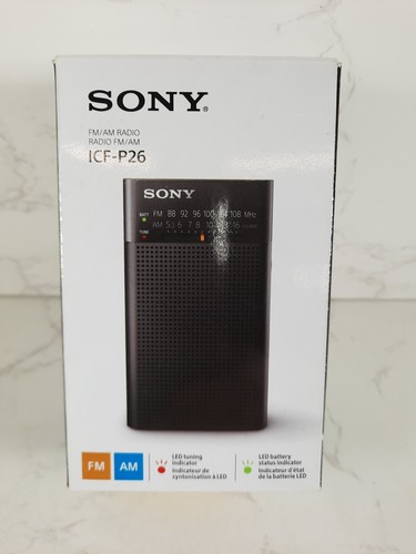 Sony icf p26 portable - icf-p26, am/fm