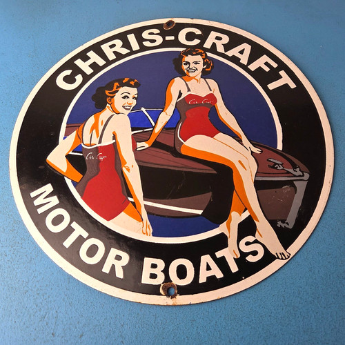 Vintage chris craft - craft, sign