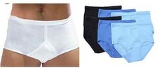 New Men's *6 Pair Pack* 100% Cotton Y-Fronts Underwear Briefs UK Size S-5XL