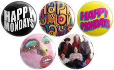 5 x Happy Mondays BUTTON PIN