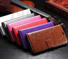 Black Leather Wallet Flip case
