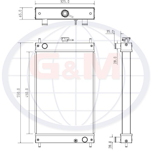 Radiator for yanmar - for,