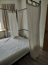 Black Metal Four Poster Double