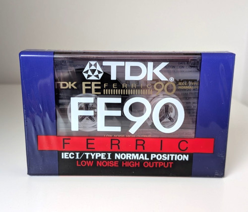 Tdk fe90 blank cassette tape - tdk,