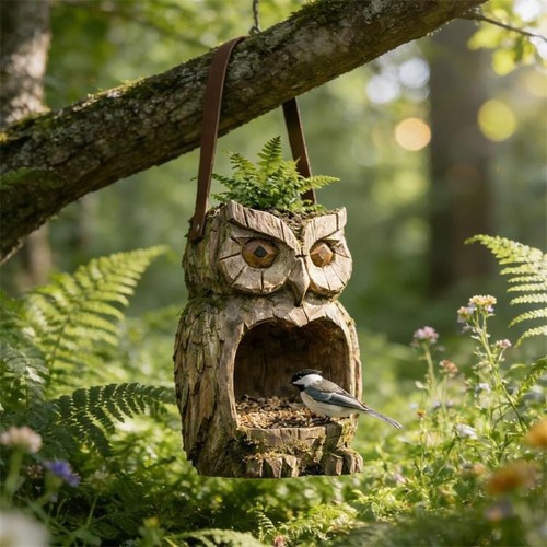 Resin bird feeder - resin, feeder,