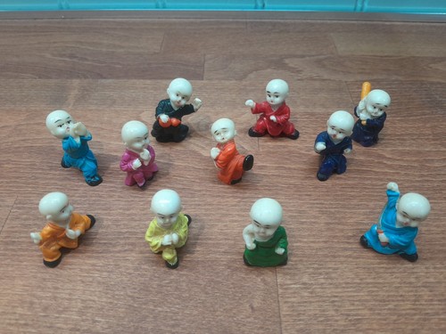 Resin kung little monks - kung, fu