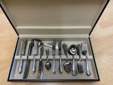 Canteen of Dubarry 12 Settings 88 pieces Cutlery S/S In Box Vintage Used