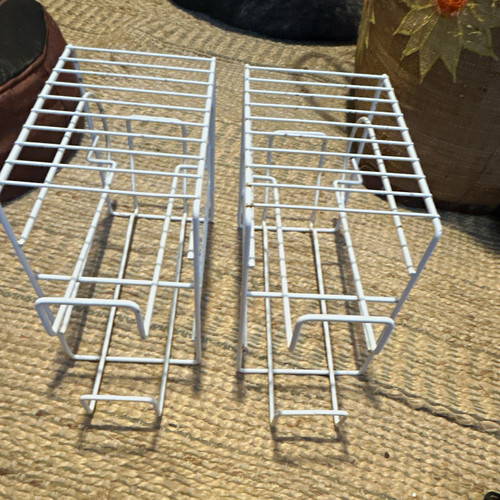 White metal stackable drawer - white,