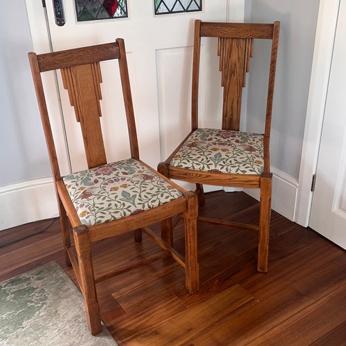 Art deco dining chairs oak - art,