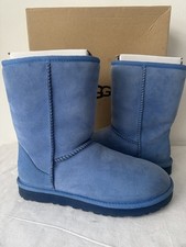 RRP £155 Womens Classic Short 5825 Blue UGG boots sz 5.5 Excellent