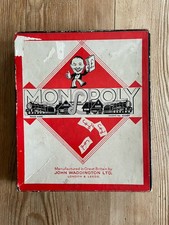 Vintage Waddington Monopoly Boxed Set Of Gaming Pieces