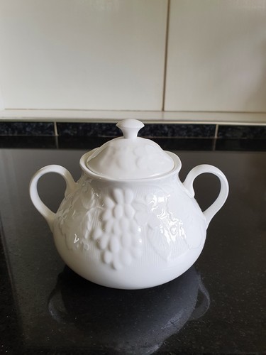 White ceramic strawberry - white,