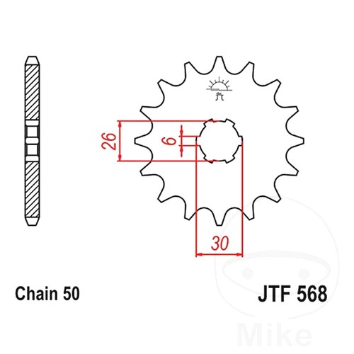 Front sprocket 530 p - sprocket,