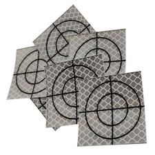 20pcs Silver Retro Reflective Target Sticker 20/30/40/50mm Survey Total Station 