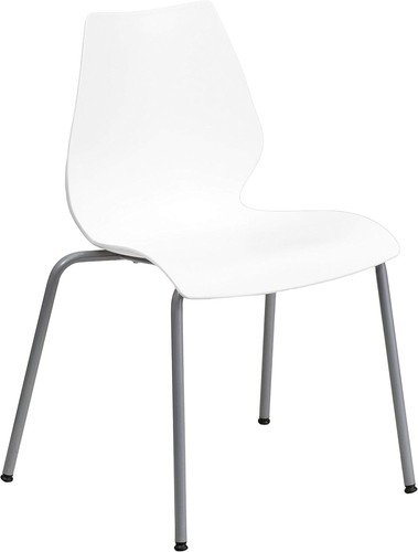 White stack chair lumbar - stack,