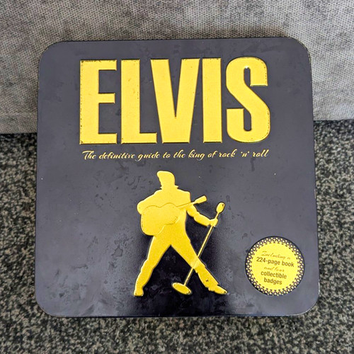 Elvis rock coaster set tin - coaster,