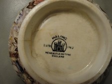 Maling Ware Lustre Bowl Vintage English Pottery Hand Painted Floral design