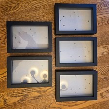 Set of 5 Black Shadow Box