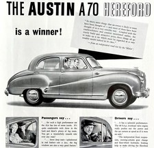 Austin A70 Hereford Car 1952