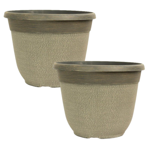 Planters plastic grey - plastic, plant