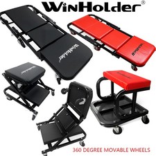 Large Professional Mechanics Car Van Creeper Crawler Board Padded Stool Seat