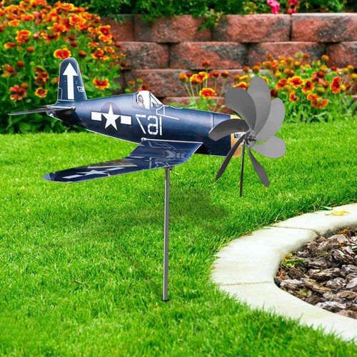 Airplane wind spinners metal - airplane,