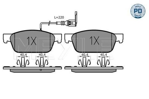 Front disc brake pad - disc, set