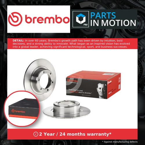 Brake discs pair solid - pair, fits