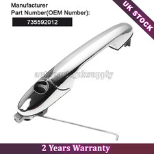 Outer Chrome Door Handle Right
