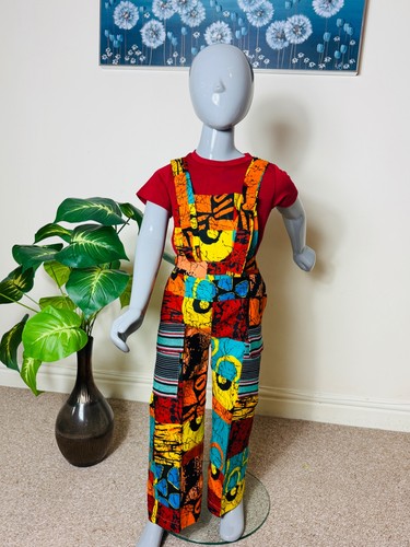 African ankara dungarees - african,