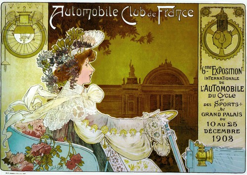 Vintage art nouveau wall - nouveau,