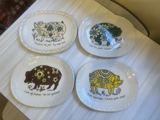 Vintage 1970s Barratts "Porkers" plates