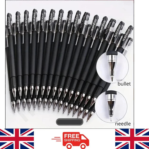 Pack black gel pens 0 - gel, 0.5mm