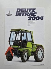 DEUTZ FAHR INTRAC 2004 TRACTOR SALES LEAFLET