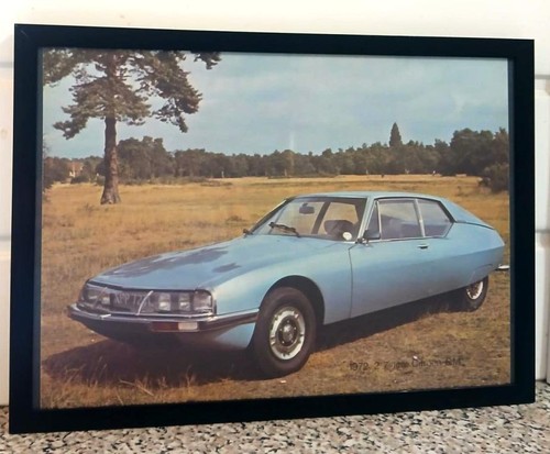 Framed original classic car - framed,