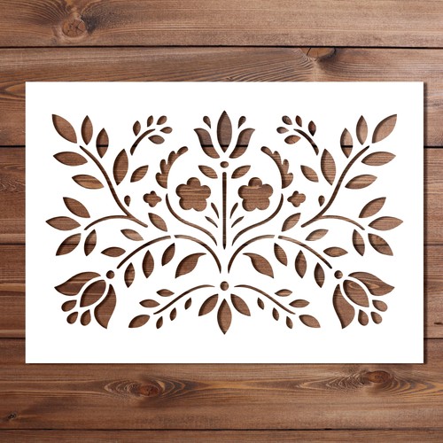 Scandinavian folk floral - scandinavian,