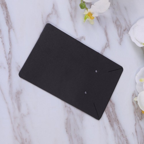 Black paper earring and - black,