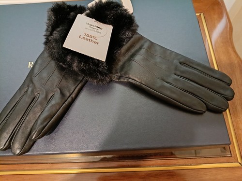 Primark leather ladies gloves - leather,