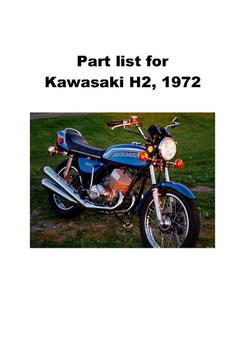 Kawasaki parts manual - , book