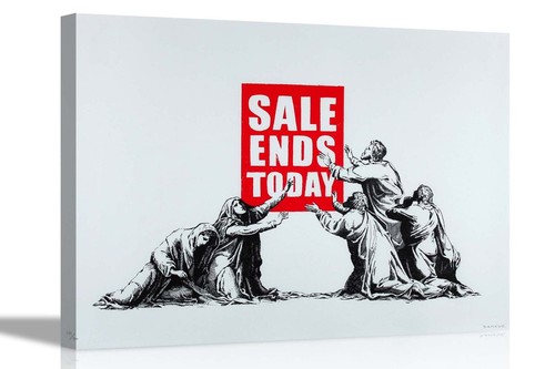 Sale ends banksy framed - banksy,