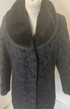 Vintage Gothic Black Brocade