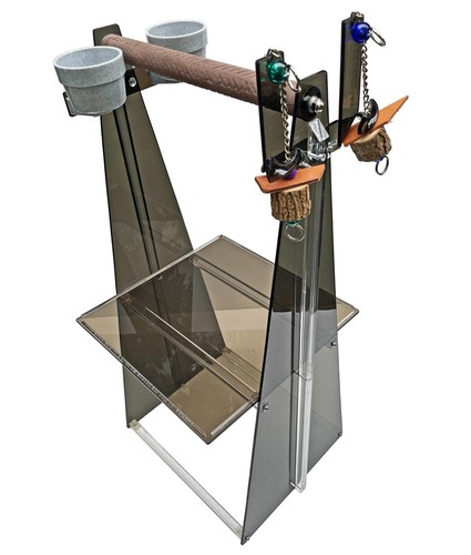 Large parrot perch floor - floor, stand