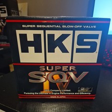 HKS CAR SQV 4 TURBO BLOW OFF VALVE PULL-TYPE SSQV BOV WITH ADAPTER SILVER
