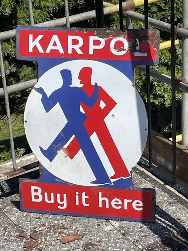 Original enamel sign - original,
