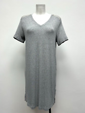 Ex M&S Body SOFT Feel V-Neck Ribbed Night Dress With Lace Detail Sizes 6-22